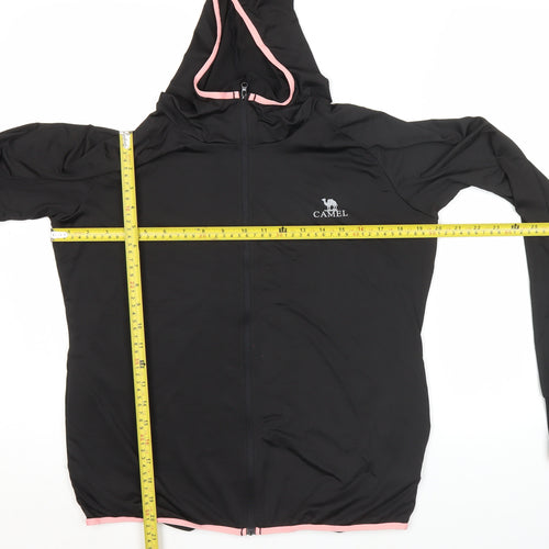 Camel Women’s Black Full Zip Lightweight Hoodie Size 12