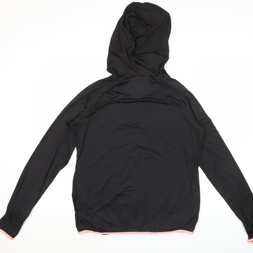 Camel Women’s Black Full Zip Lightweight Hoodie Size 12