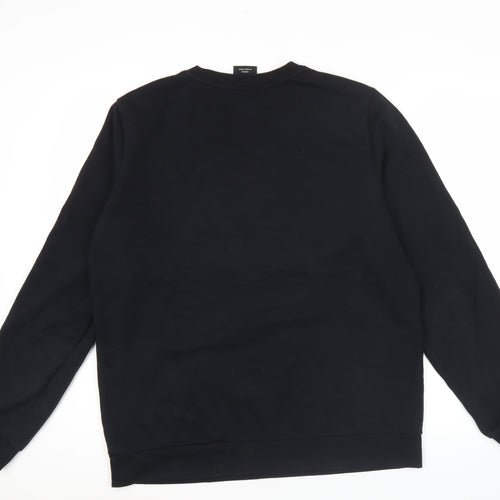 Skechers Womens Black Sweatshirt UK 12 Regular Fit Cotton Blend