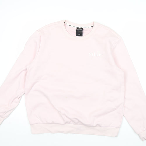 Skechers Women’s Pink Alice in Wonderland Sweatshirt Size 12