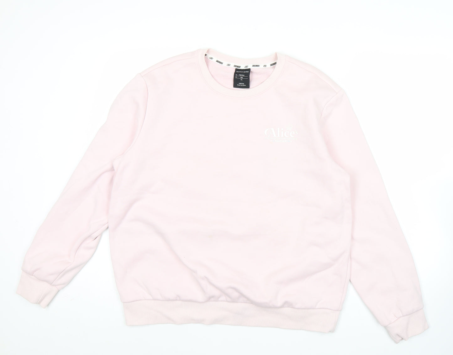 Skechers Women’s Pink Alice in Wonderland Sweatshirt Size 12