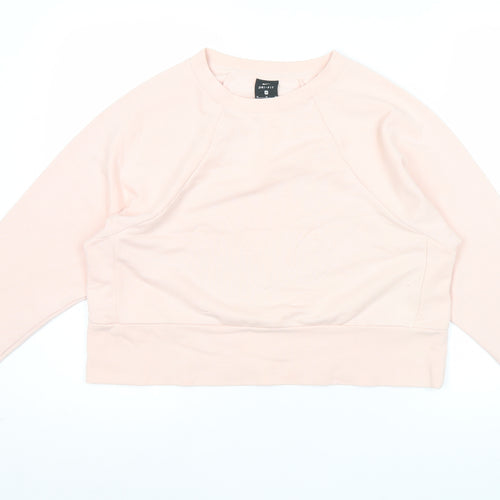 Nike Women’s Pink Dri-FIT Sweatshirt M Polyester Cotton Blend