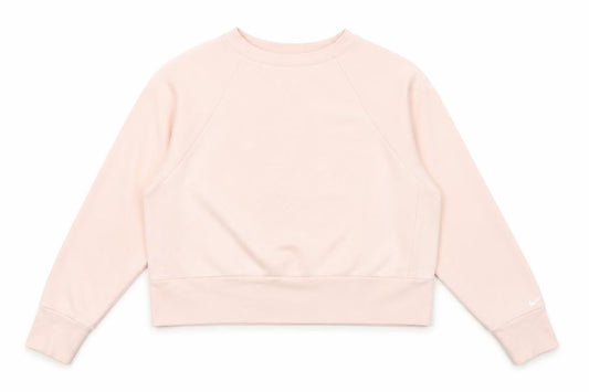Front view of Nike Women’s Pink Dri-FIT Sweatshirt M Polyester Cotton Blend