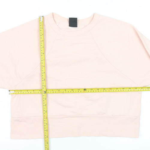 Nike Women’s Pink Dri-FIT Sweatshirt M Polyester Cotton Blend