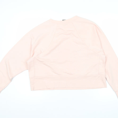 Nike Women’s Pink Dri-FIT Sweatshirt M Polyester Cotton Blend