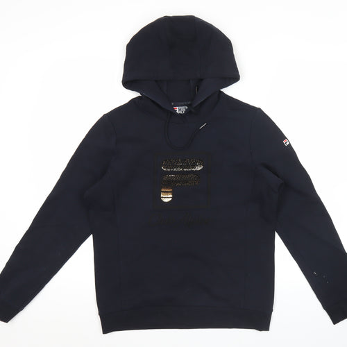 Fila Women’s Black Size 10 Pullover Hoodie with Sequin Logo