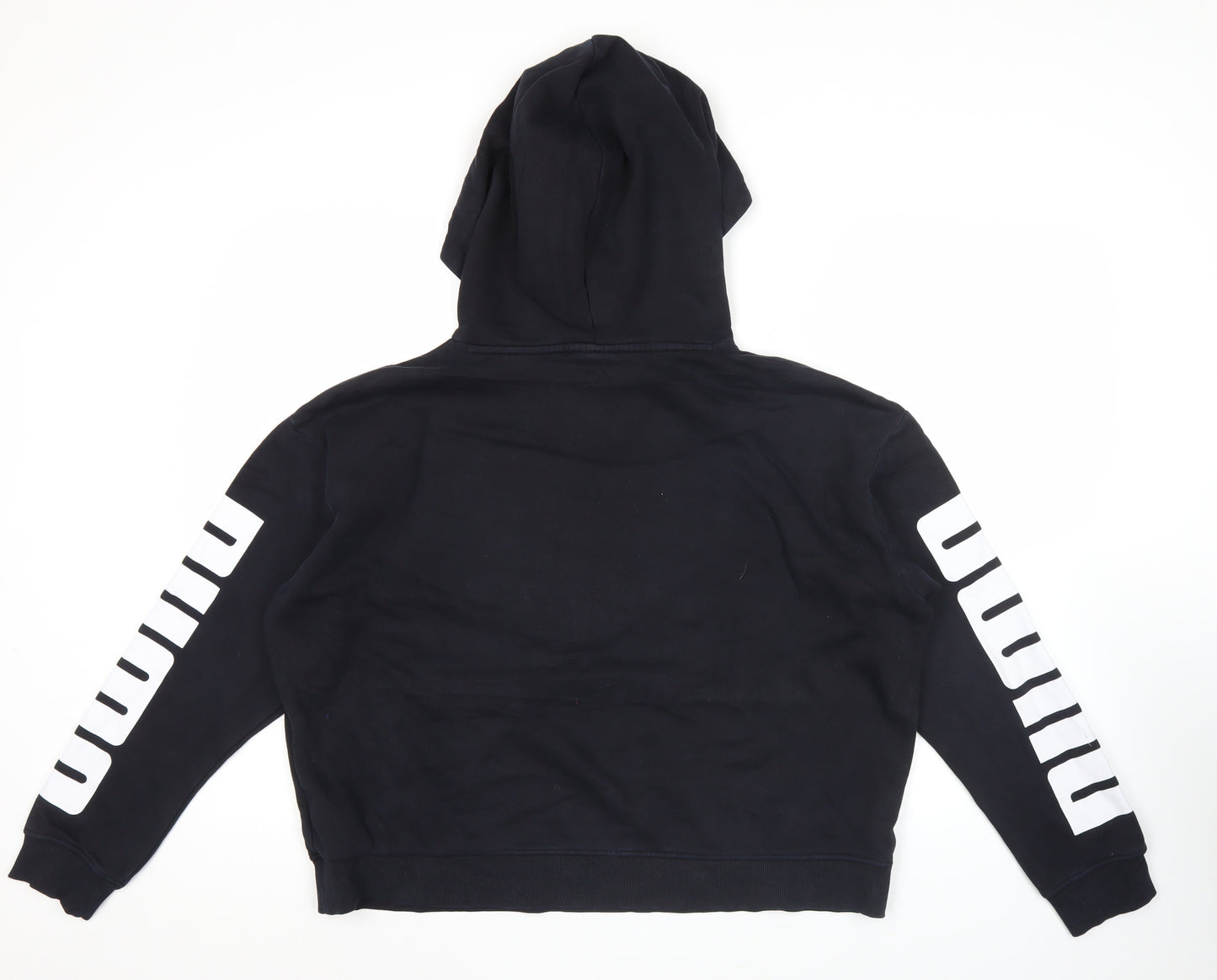 Puma Men’s Black L Pullover Hoodie Sports Logo Long Sleeve