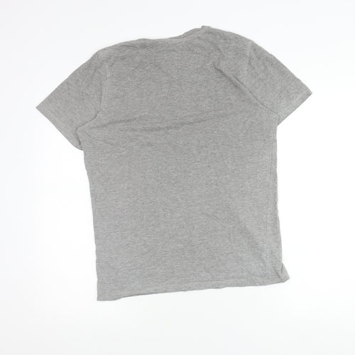 Jack & Jones Mens Grey Small Short Sleeve Crew Neck T-Shirt