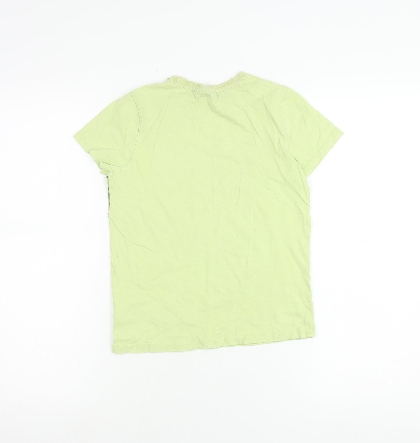 Star Wars Boys Green Grogu T-Shirt 8-9Y Short Sleeve Crew Neck