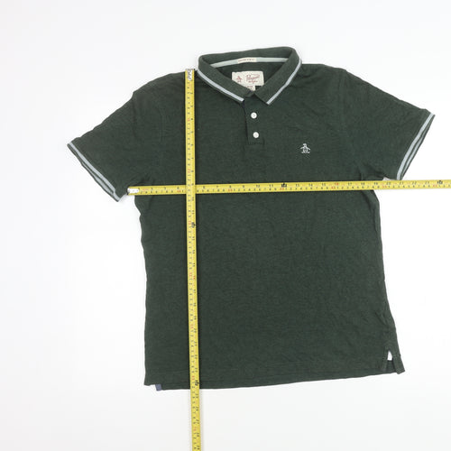 Penguin by Munsingwear Men's Green Slim Fit Polo Shirt Size S