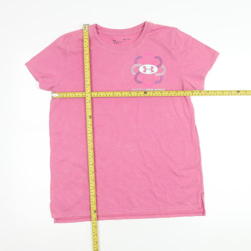 Under Armour Women’s Pink T-Shirt Small Short Sleeve Sports Top