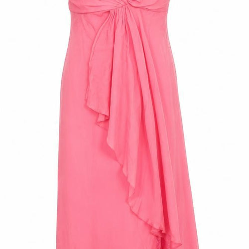 Coast Women’s Pink Silk Hi-Low Strapless Dress Size 12