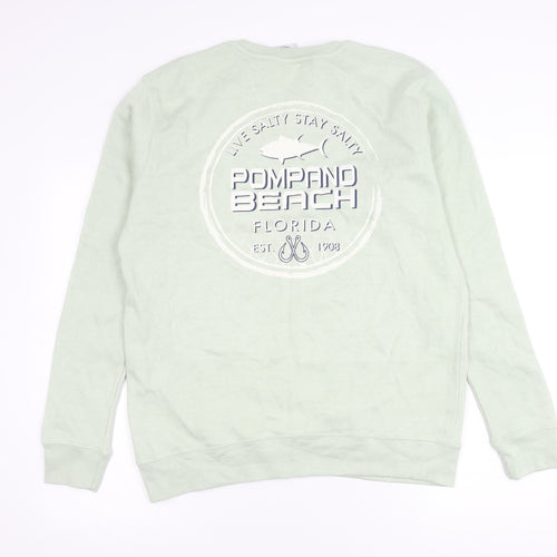 Pacific & Co. Unisex Green XL Pullover Sweatshirt Casual Logo