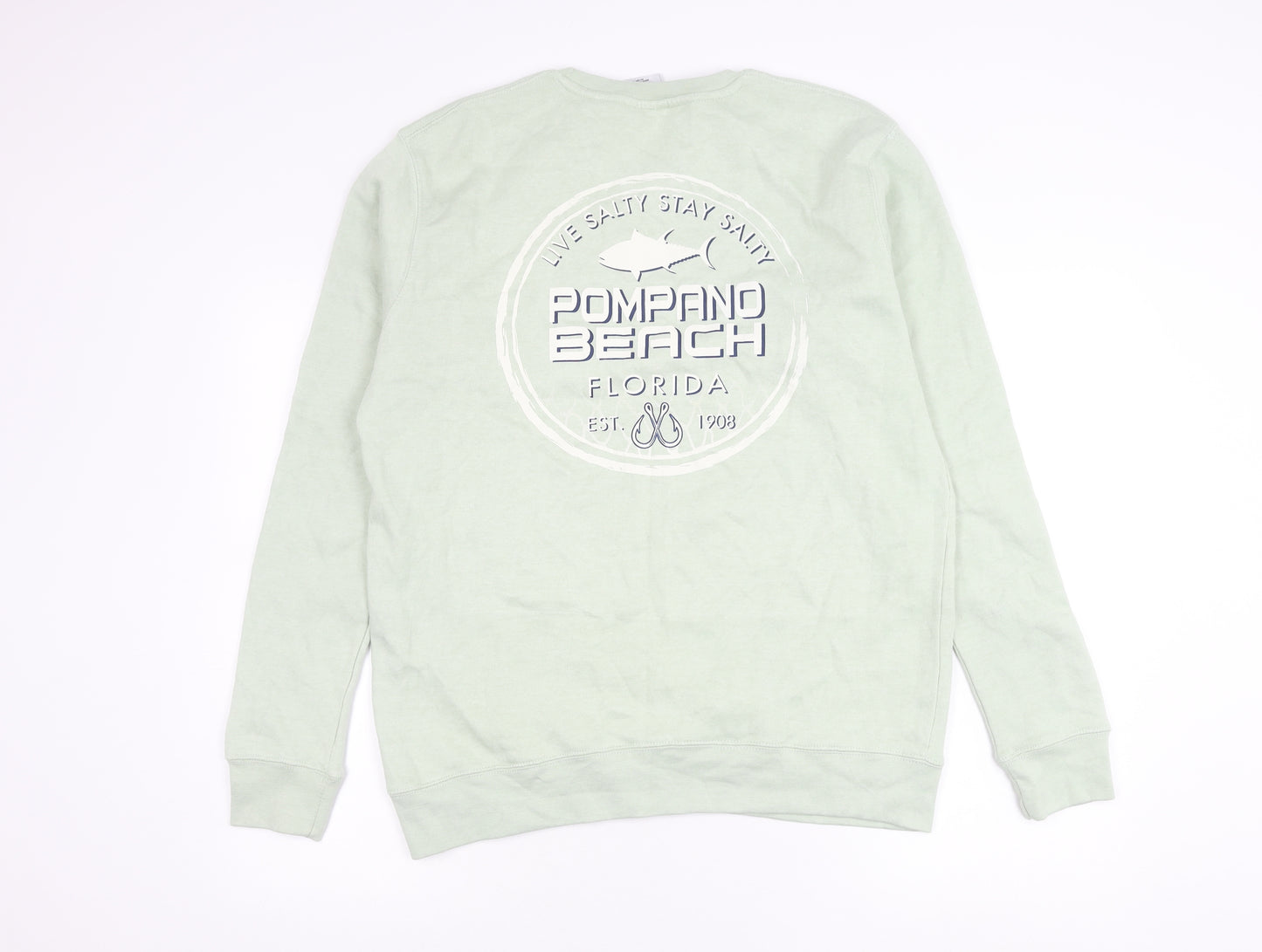 Pacific & Co. Unisex Green XL Pullover Sweatshirt Casual Logo