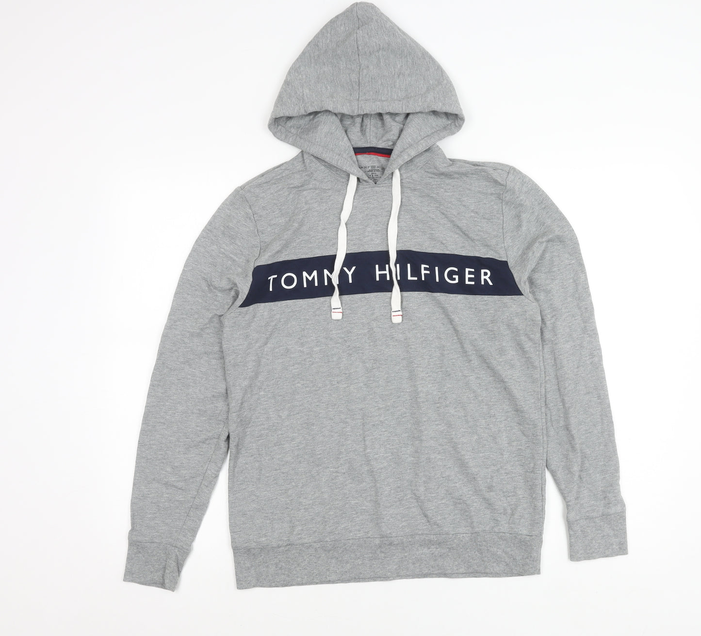 Tommy Hilfiger Women’s Grey Hooded Logo Nightshirt Top Size S