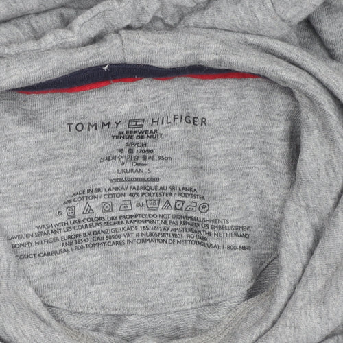 Tommy Hilfiger Women’s Grey Hooded Logo Nightshirt Top Size S