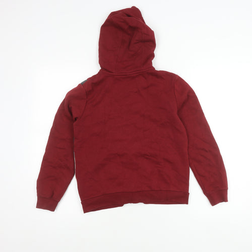 Nike Boys Red Grey White Track Jacket Hoodie Size 12 Years Full Zip