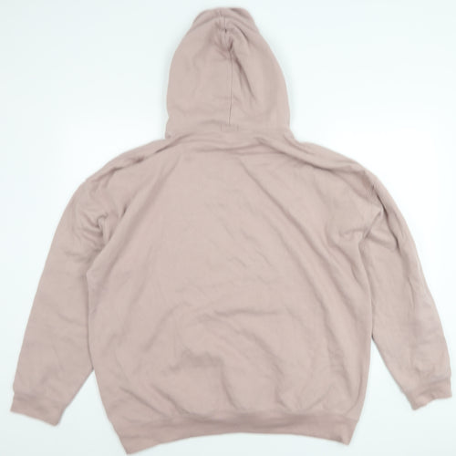 boohooMAN Men’s Pink Dragon Graphic Pullover Hoodie Size M