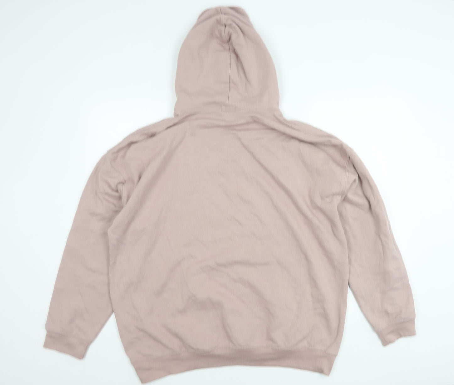 boohooMAN Men’s Pink Dragon Graphic Pullover Hoodie Size M