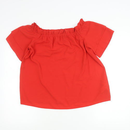 Dorothy Perkins Women’s Red Off Shoulder Blouse Size 12
