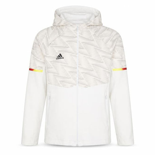 Adidas Boys White Track Jacket Hoodie 12 Years Full Zip Logo Sportswear