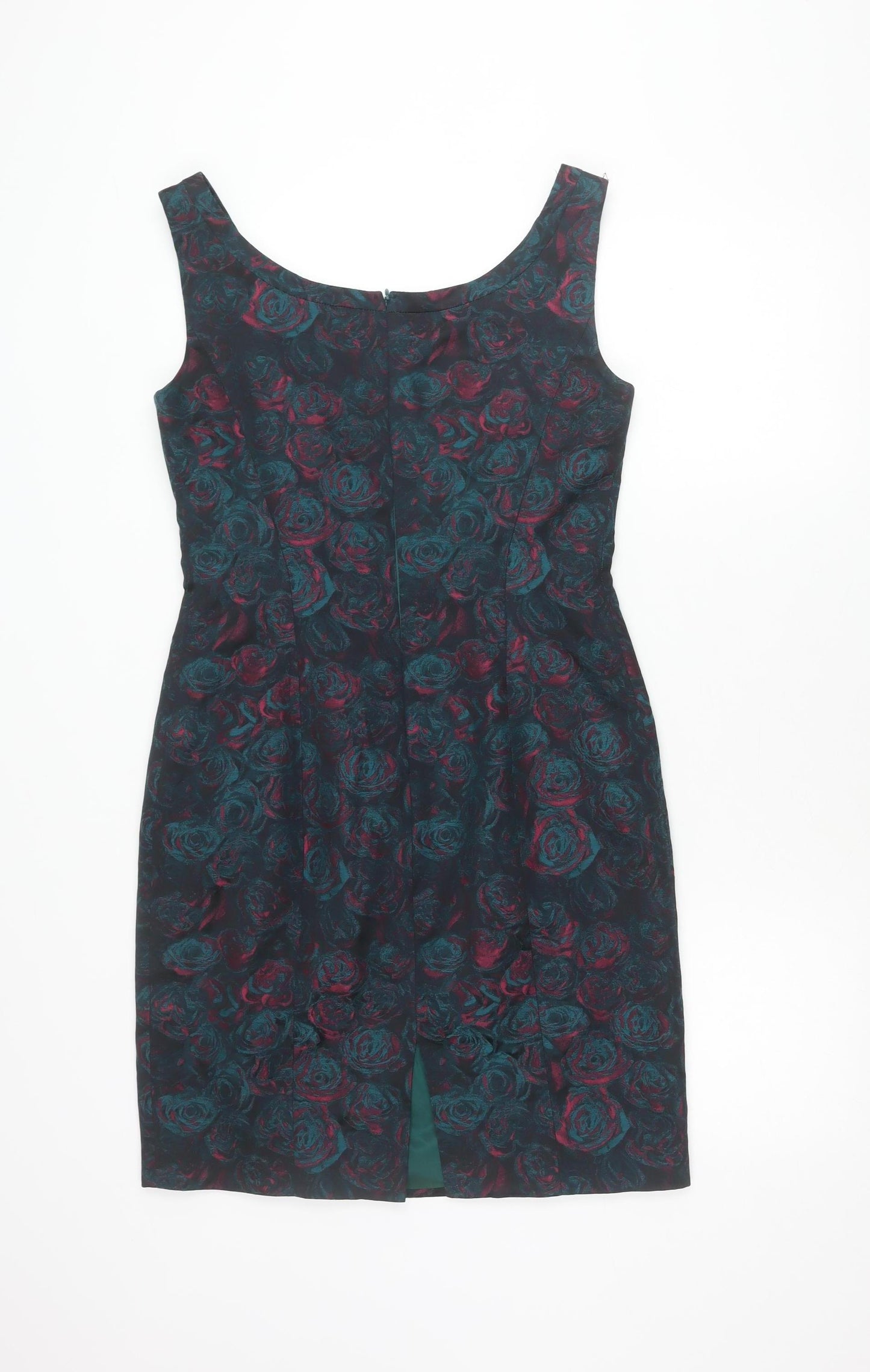 Jigsaw Womens Multicoloured Floral Sheath Dress Size 12 Cocktail Party