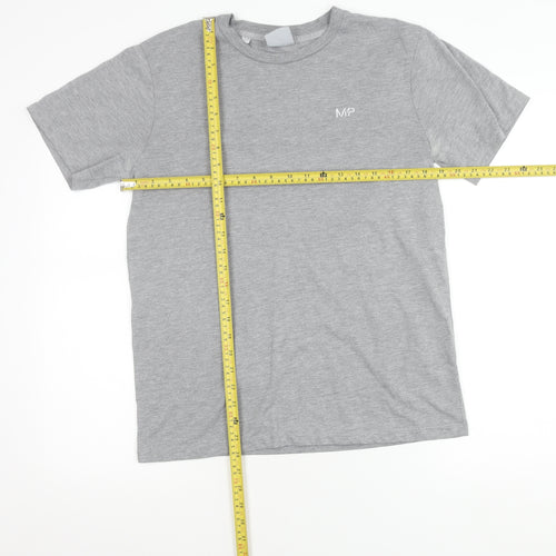 MP Men's Grey Cotton Crew Neck Short Sleeve T-Shirt Size M