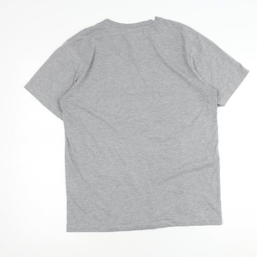 MP Men's Grey Cotton Crew Neck Short Sleeve T-Shirt Size M