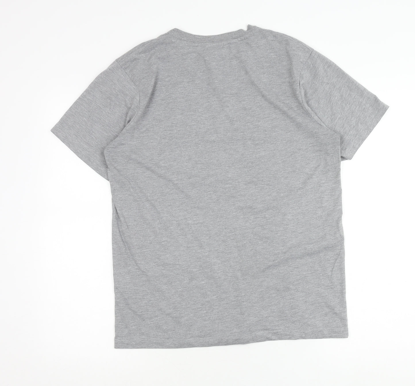 MP Men's Grey Cotton Crew Neck Short Sleeve T-Shirt Size M