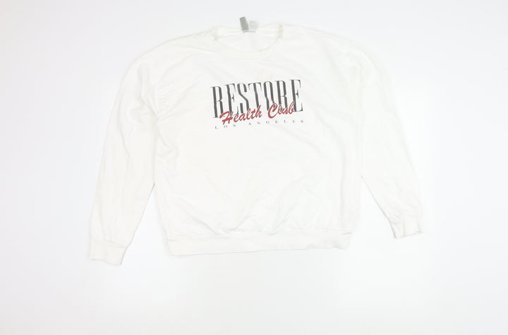 ASOS Women’s White Crew Neck Sweatshirt Size 14 Graphic Print