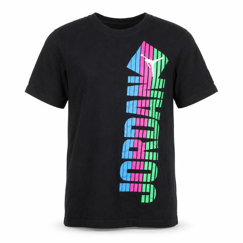Jordan Mens Black Graphic Logo T-Shirt M Short Sleeve Cotton Sportswear