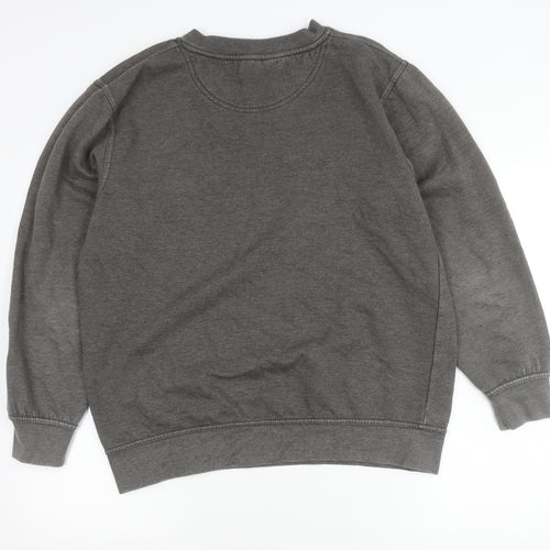 Millstone Men’s Grey V-Neck Sweatshirt Size M Workwear Fleece