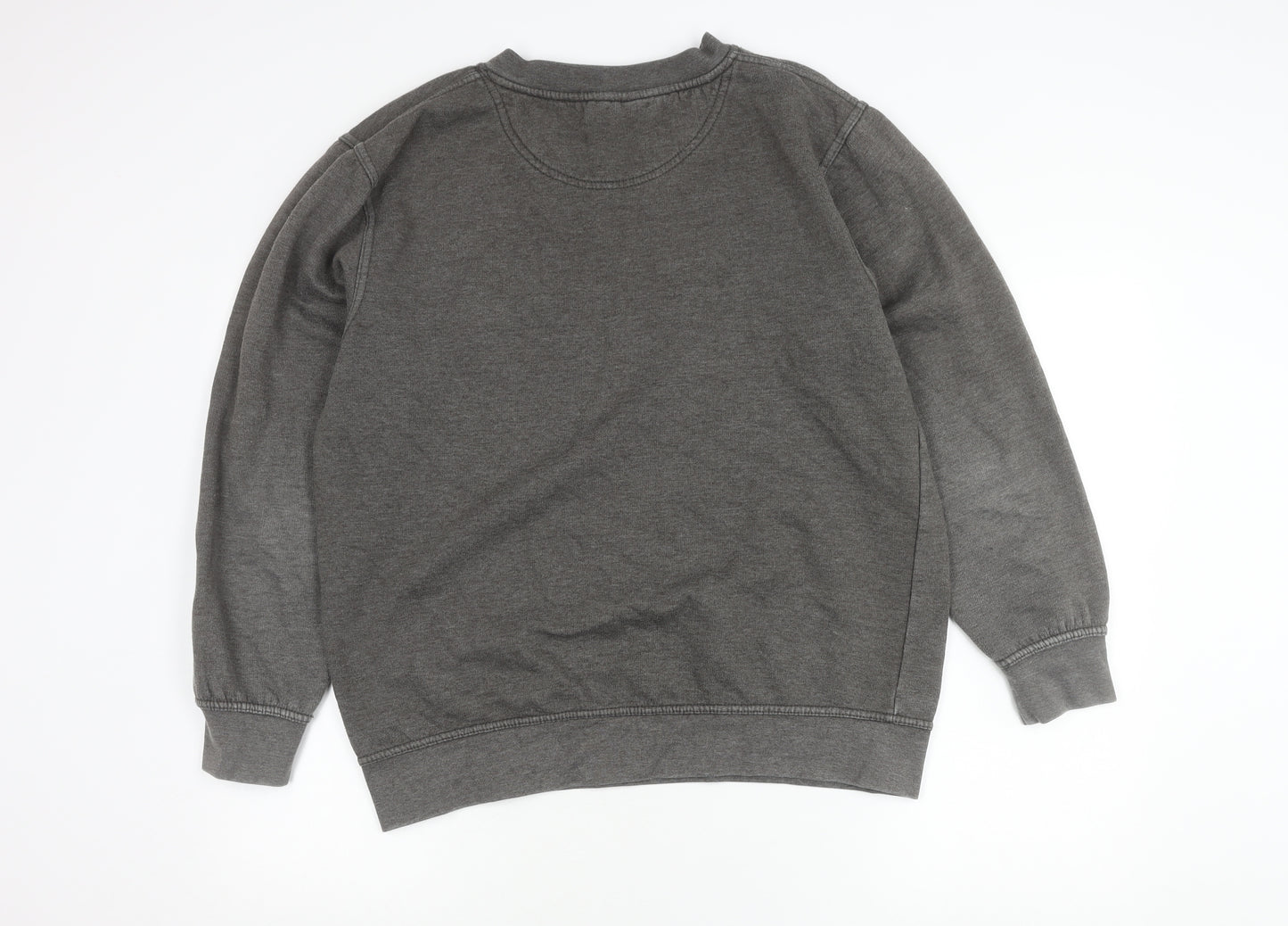 Millstone Men’s Grey V-Neck Sweatshirt Size M Workwear Fleece