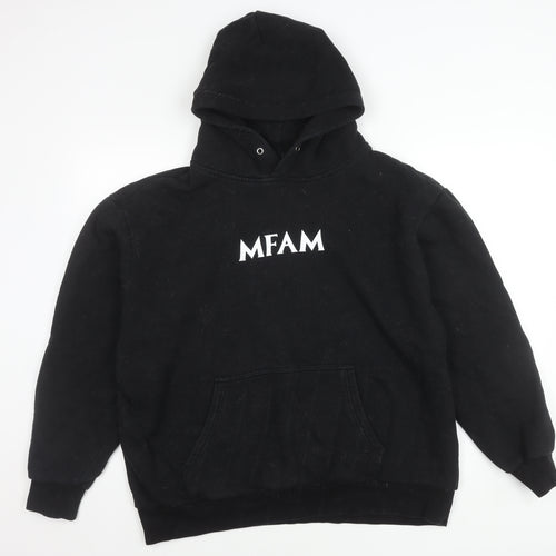 H4X Mens Black XL Pullover Hoodie MFAM Spartan Logo Graphic