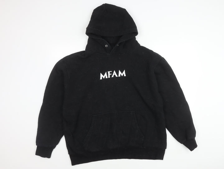 H4X Mens Black XL Pullover Hoodie MFAM Spartan Logo Graphic