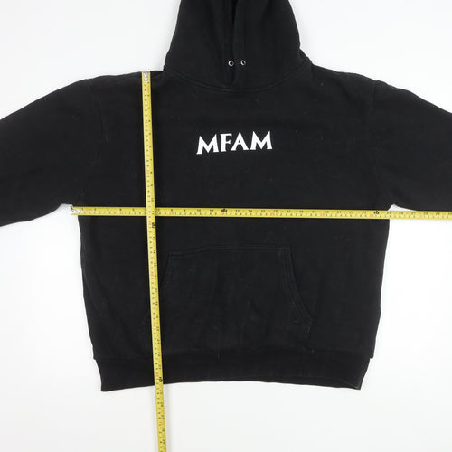 H4X Mens Black XL Pullover Hoodie MFAM Spartan Logo Graphic