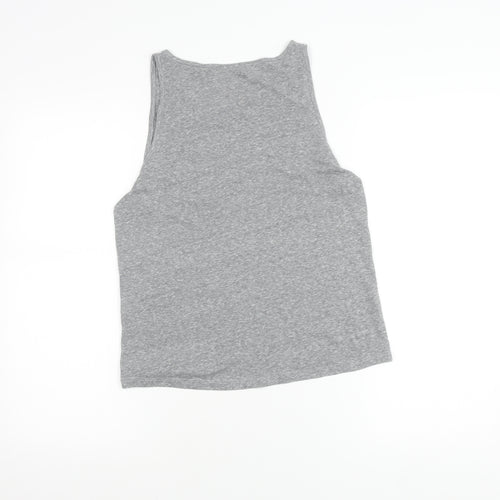 O'Neill Womens Grey Tank Top Size 14 Crew Neck Jersey Cotton Blend