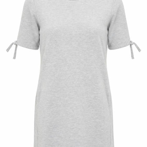 Next Women’s Grey Cotton Blend Tunic Jumper Size 10 Crew Neck