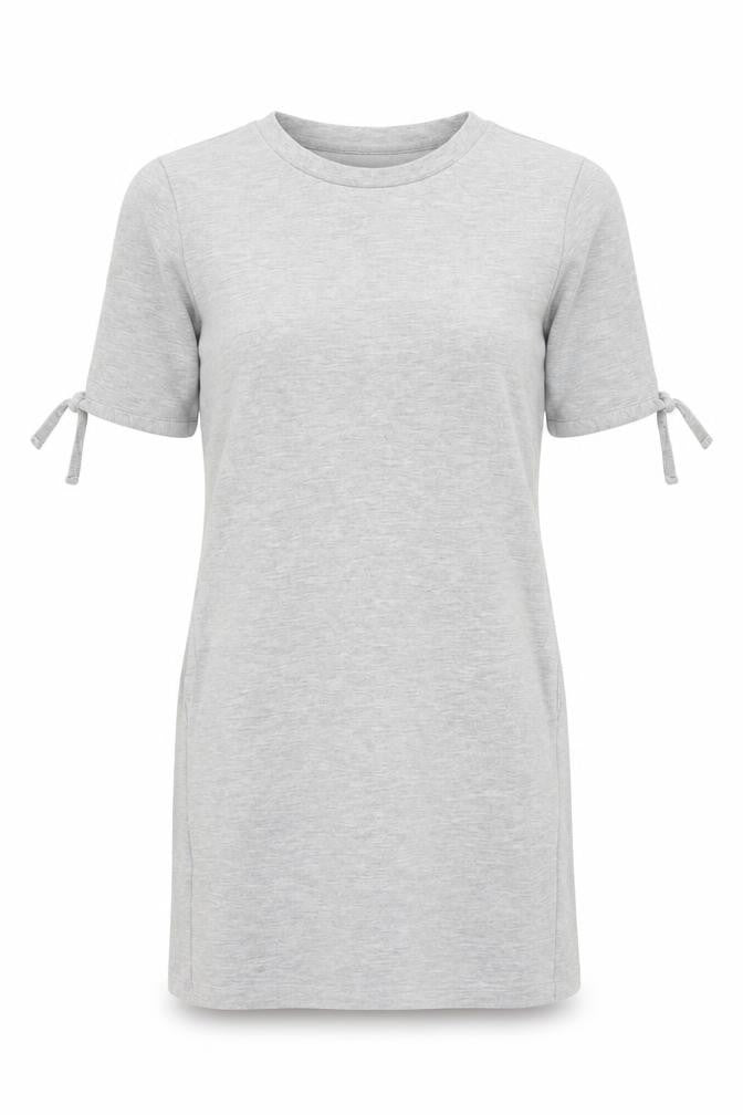 Next Women’s Grey Cotton Blend Tunic Jumper Size 10 Crew Neck