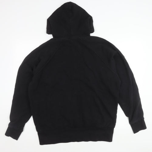 Collusion Unisex Black Pullover Hoodie M Regular Fit Logo