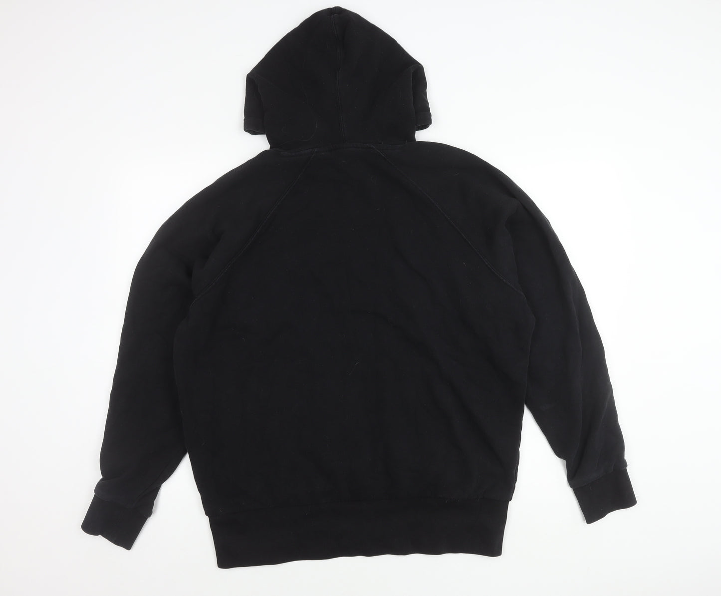 Collusion Unisex Black Pullover Hoodie M Regular Fit Logo