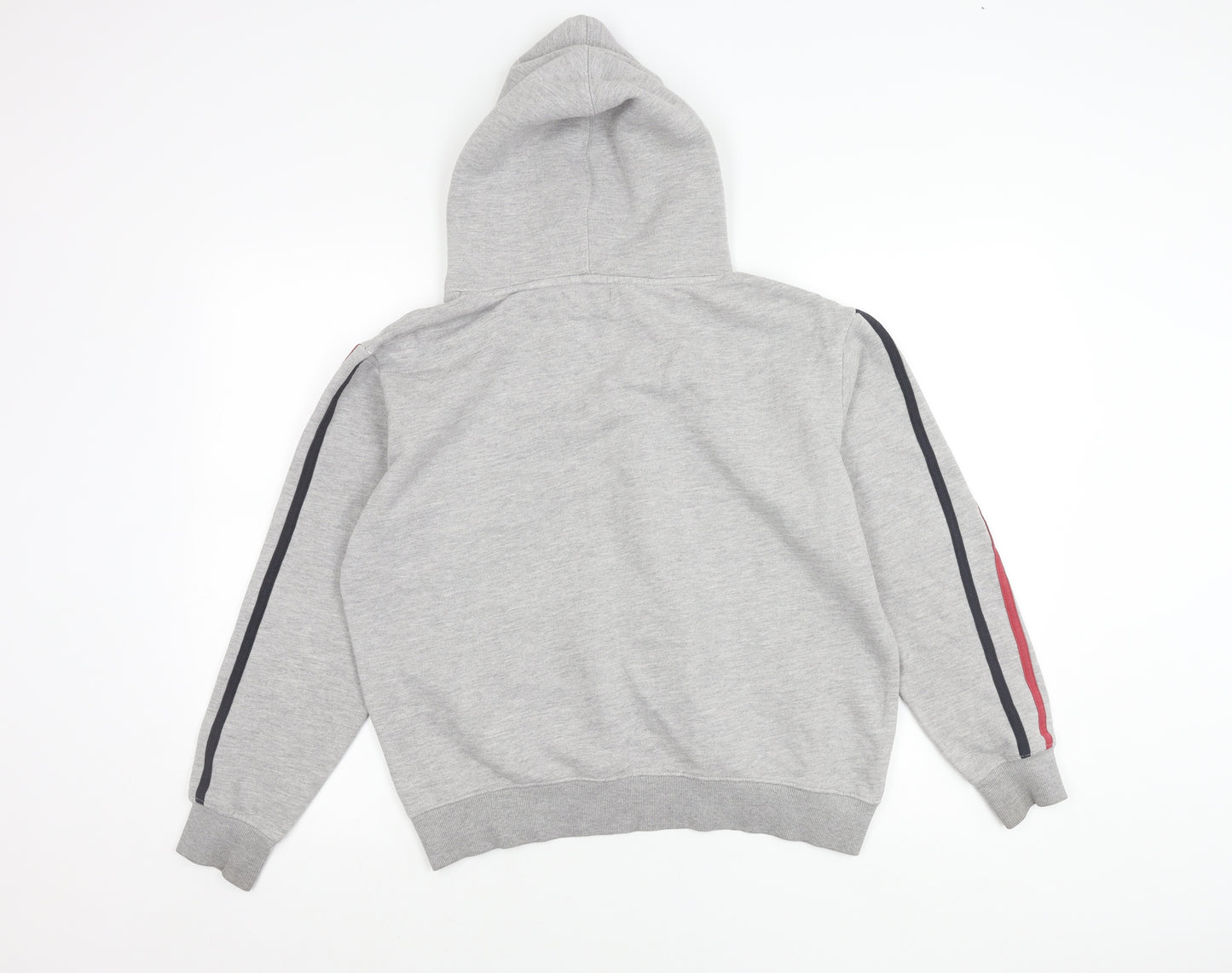 Boohoo Women’s Grey Hoodie L Pullover Drawstring Regular Fit
