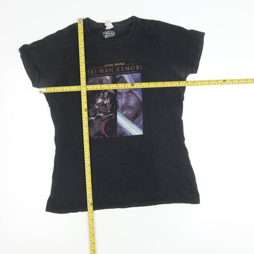 Port & Company Men’s Black Star Wars Obi-Wan Kenobi T-Shirt M