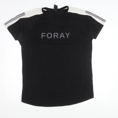 Foray Men's 2XL Black Crew Neck Short Sleeve Logo T-Shirt