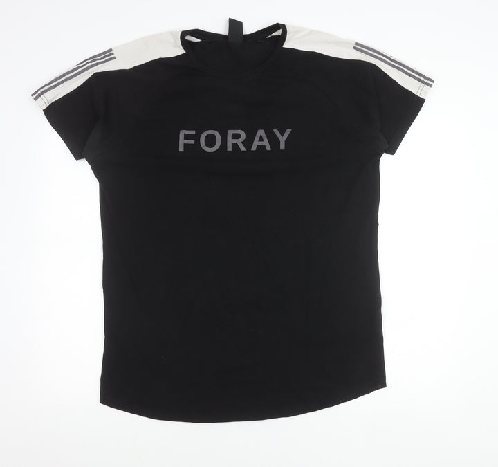 Foray Men's 2XL Black Crew Neck Short Sleeve Logo T-Shirt