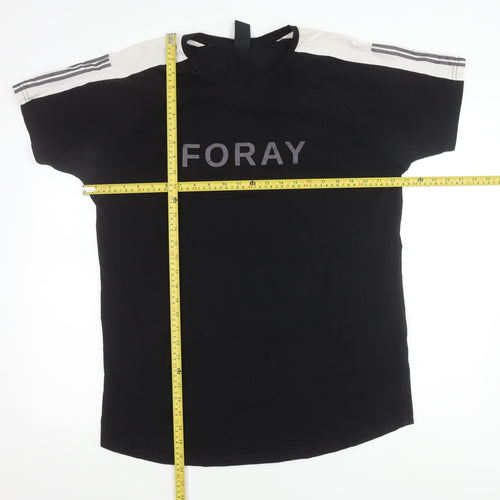 Foray Men's 2XL Black Crew Neck Short Sleeve Logo T-Shirt