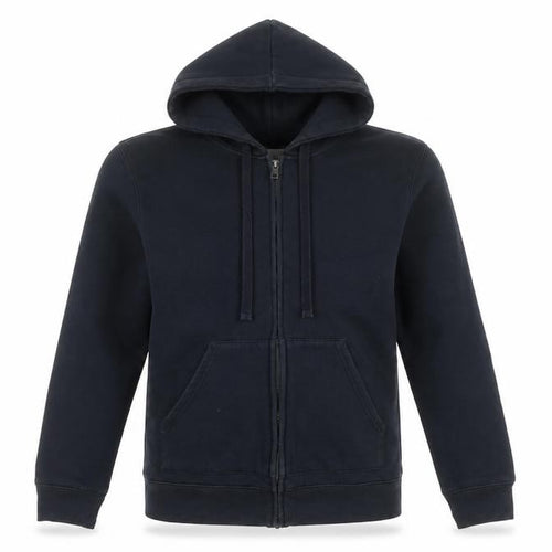 MNG Women Black Hooded Full Zip Cotton Blend Jacket Size 8