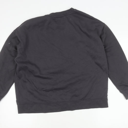 Disney Women Black L Sweatshirt Mickey Mouse Pullover Graphic Logo