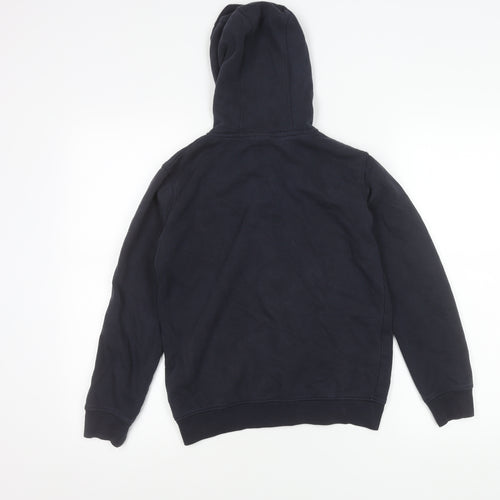Franklin & Marshall Girls Blue 10-11 Yrs Zip Hoodie Jacket Cotton Blend