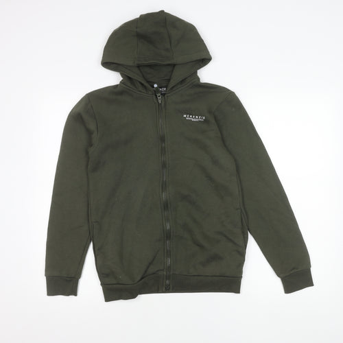 McKenzie Boys Green Full Zip Hooded Jacket 13-15 Years Casual Sportswear